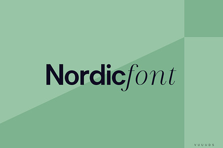 Nordic Font, a Serif Font by vuuuds