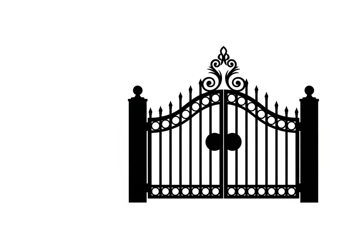 Ornate Iron Gate SVG Bundle, an Illustration by Designs_River (Photo 5 of 31)