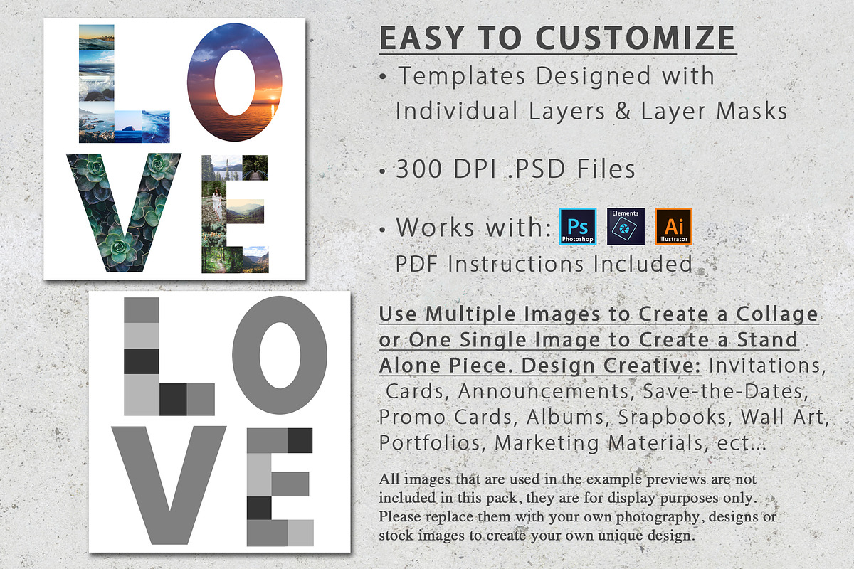 8.5x11 Alphabet Photo Template Pack, a Marketing Template by Loveurstyle Designs (Photo 4 of 4)