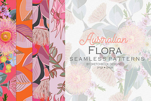 Australian Flora Seamless Patterns