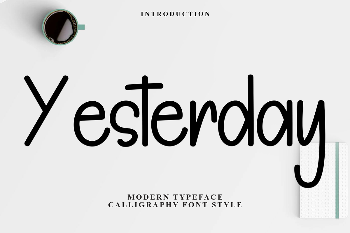 Yesterday, a Sans Serif Font by FreshTypeINK (Photo 1 of 7)