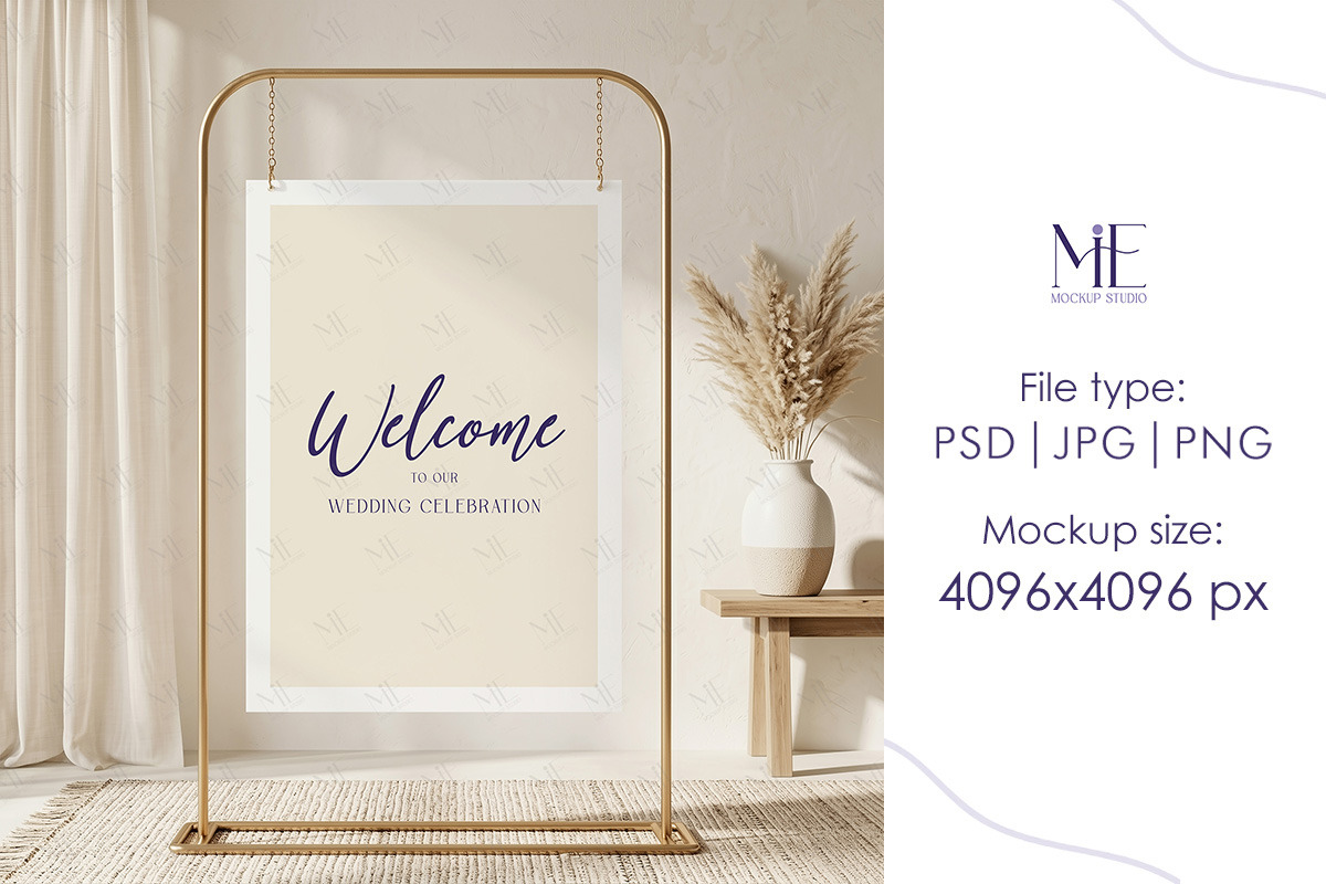 A1 Sign Poster Banner PSD Mockup, an Advertising Mockup by Mie Mockup Studio (Photo 3 of 7)