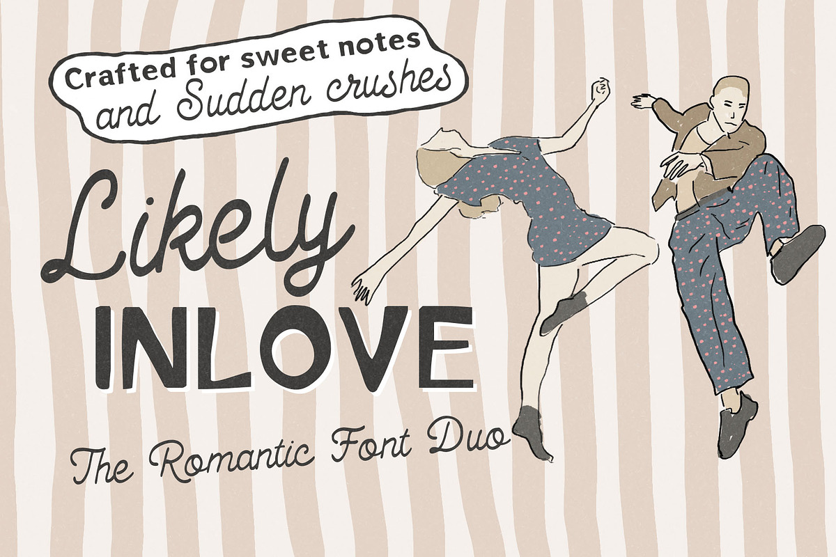 Likely Inlove – A Charming Font Duo, a Handwritten Font by deadlock studio (Photo 1 of 10)