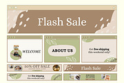 Organic Web Banner Templates, a Landing Page Template by Hell Yeah Designs (Thumbnail 2 of 8)