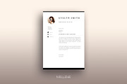 Resume / CV template - Evelyn, a Resume Template by Mellene Templates (Thumbnail 2 of 3)