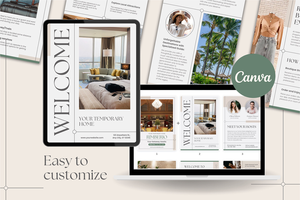 Airbnb House Guide Canva Template, a Design Template by TemplateCastleStore (Photo 6 of 14)