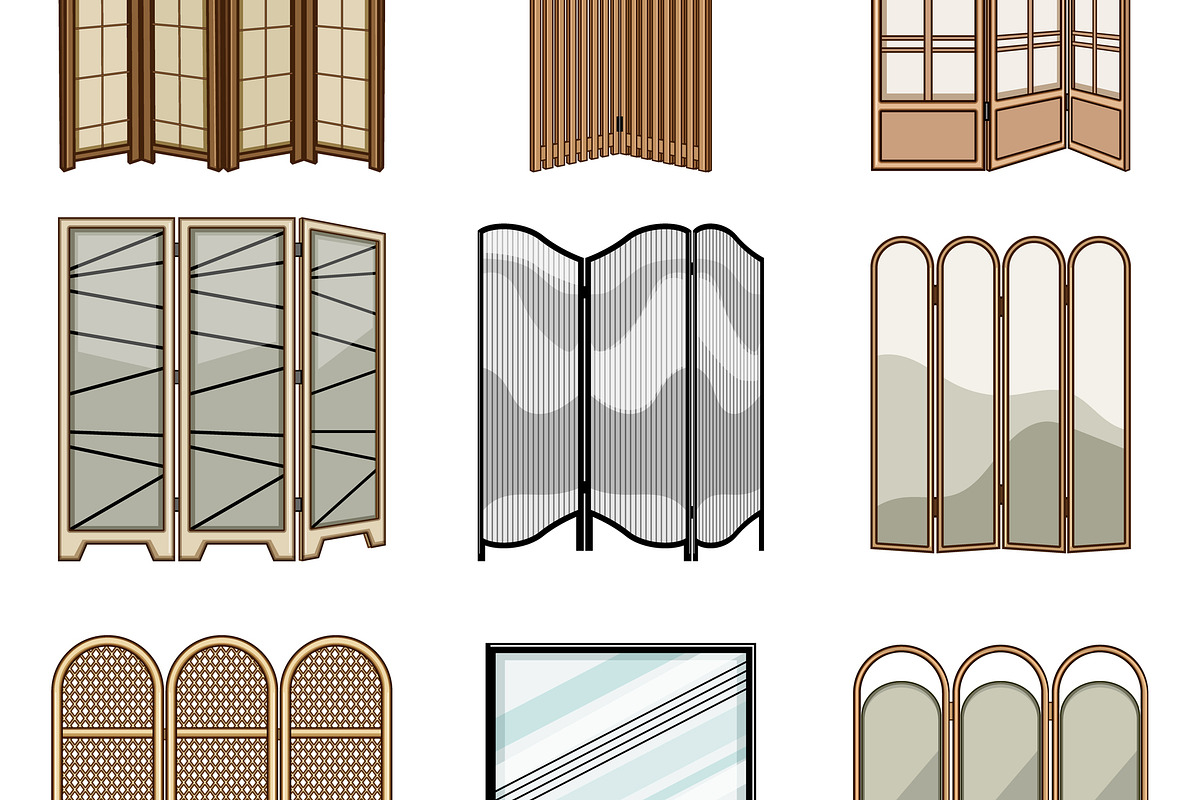 Collection of modern room dividers, an Object Graphic by pikepicture (Photo 3 of 3)