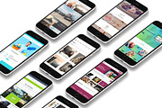 3D iPhone Presentation Mock-Up Bun 1, an iPhone Mockup by Graphicsworld125 (Thumbnail 7 of 16)