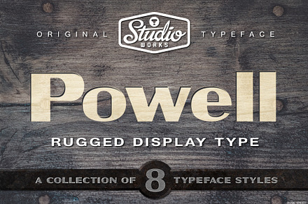 Powell | Rugged Display Typeface