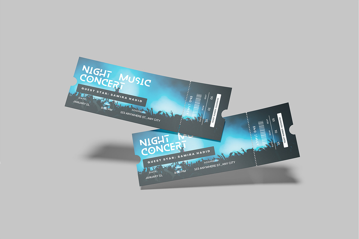 High Quality Ticket Mockup, a Print Template by lamorastudio (Photo 5 of 11)