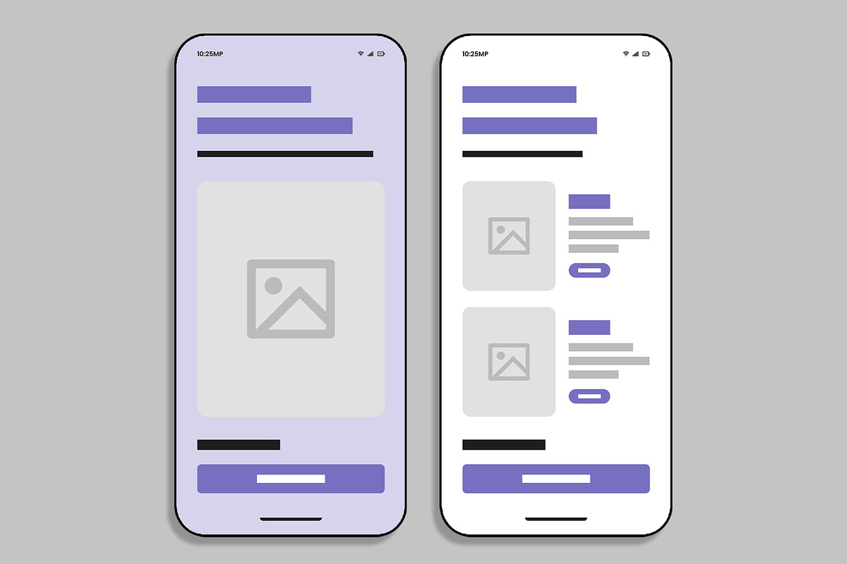 Modern Mobile App UI Wireframe preview 4