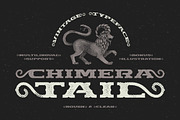 Chimera Tail, font + illustration, a Slab Serif Font by Gleb Guralnyk (Thumbnail 1 of 6)