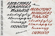 Dirty Luxe: Inky Messy Script Font, a Script Font by AnMark (Thumbnail 9 of 12)