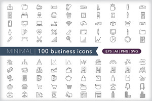 Minimal 100 business icons, an Outline Icon by Picture Window