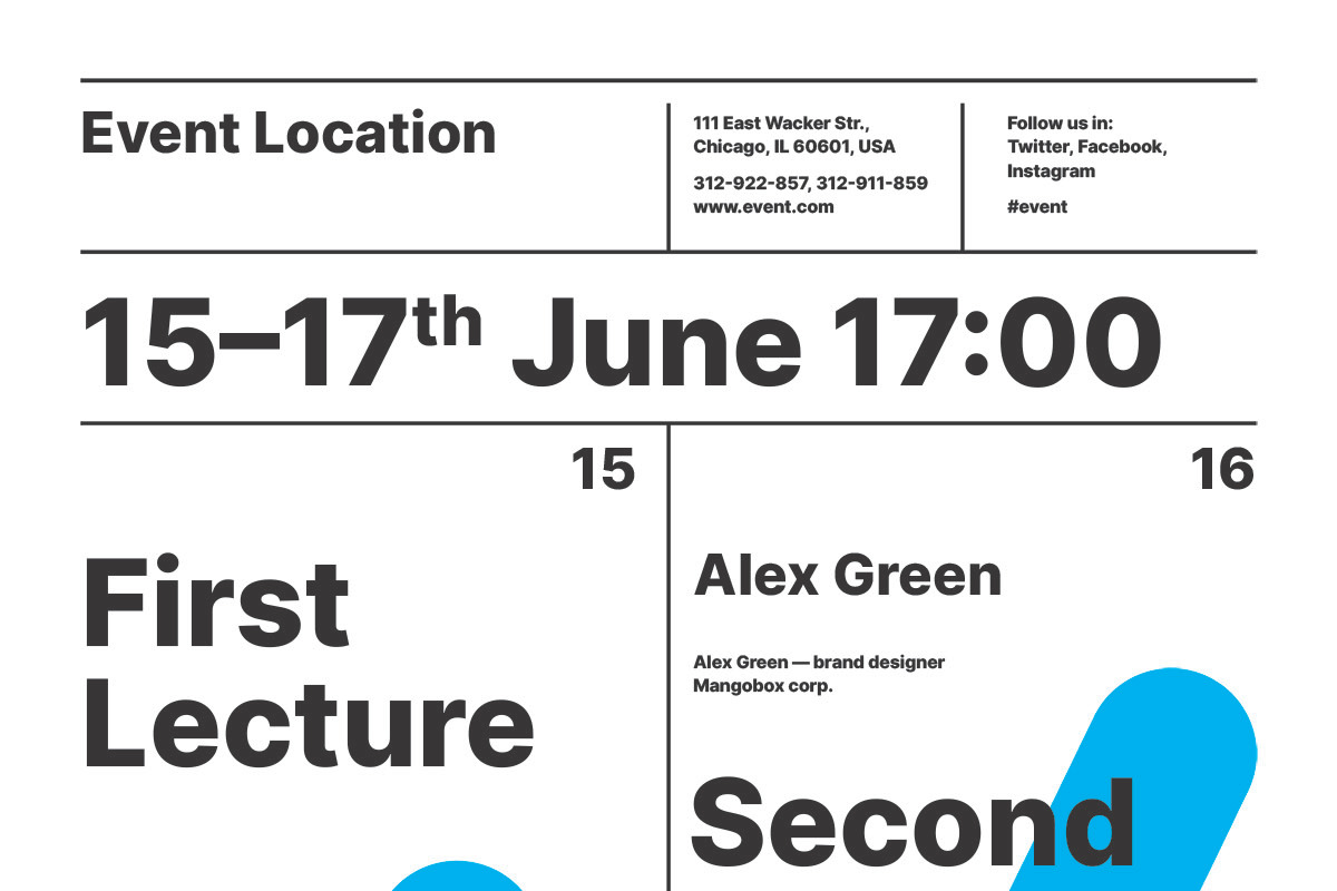 Conference Event Poster Template, a Flyer Template by Danil Polshin (Photo 6 of 9)