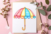 Summer Beach Line Art Doodles, an Illustration by SinaCreation (Thumbnail 8 of 10)