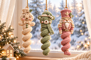 Knitted Christmas Ornament 3D STL