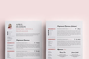 Social Media Resume Template / CV, a Resume Template by Resume21 (Thumbnail 2 of 5)