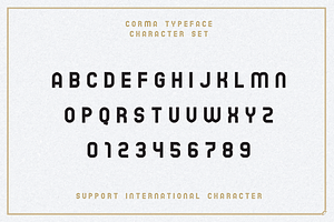 The Corma - 4 Font Files