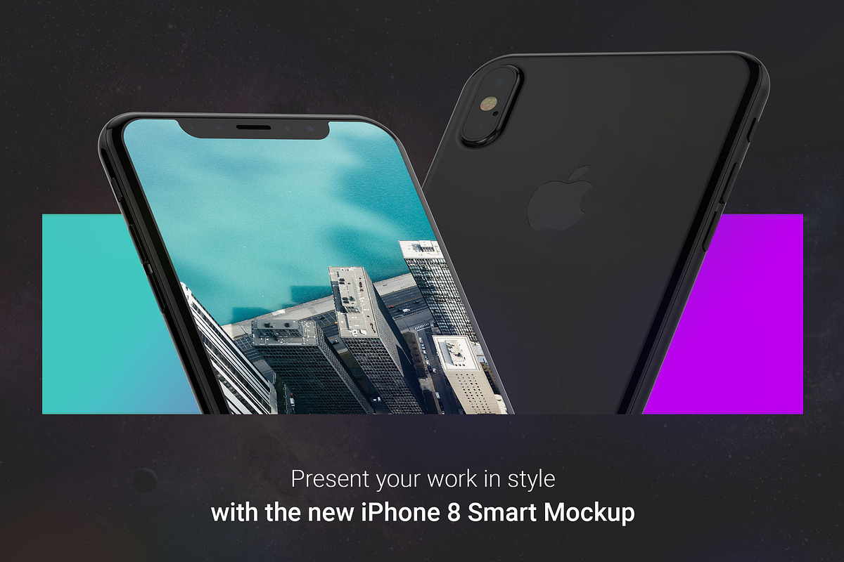 iPhone 8 Mockup Complete Pack Black, an iPhone Mockup by mockuptain (Photo 4 of 10)