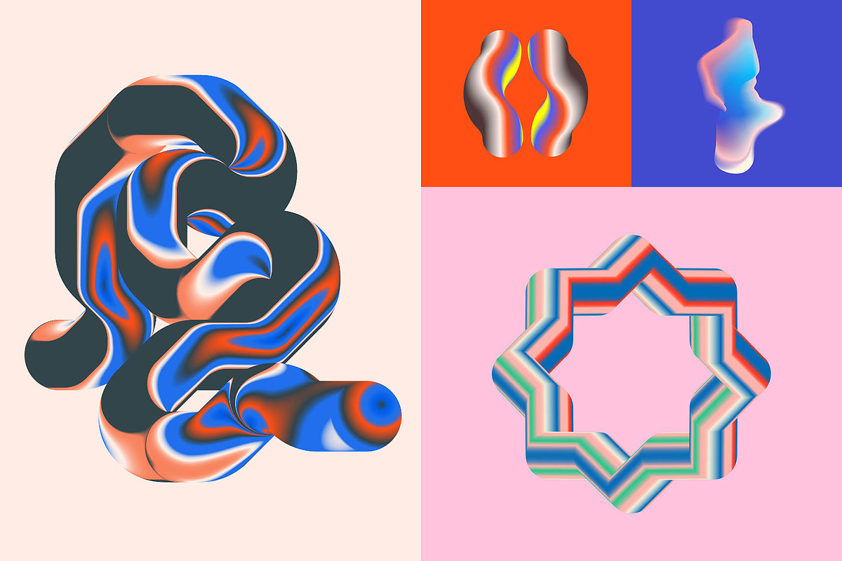 Gradient Blend Noise 3, an Object Graphic by kloroform (Photo 14 of 32)