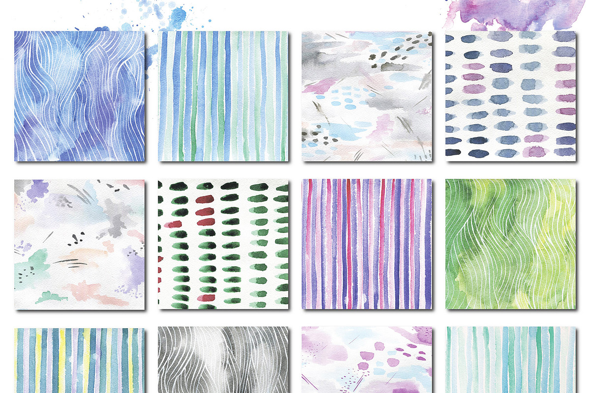 Watercolor textures kit, a Texture Graphic by digital_essence (Photo 3 of 5)
