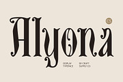 CS Alyona – Gothic Font, a Serif Font by Craft Supply Co. (Thumbnail 1 of 8)