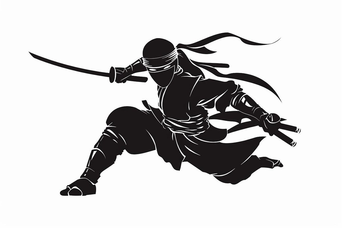 Samurai Ninja Sword Battle, an Illustration by Designs_River (Photo 4 of 10)