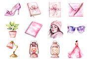 Pink Planner Lover Clipart, a Seasonal Illustration by CitraGraphics (Thumbnail 2 of 6)