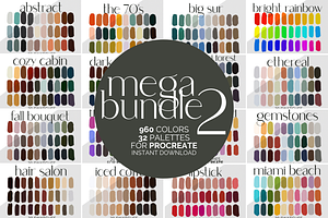 Procreate Color Palette Bundle