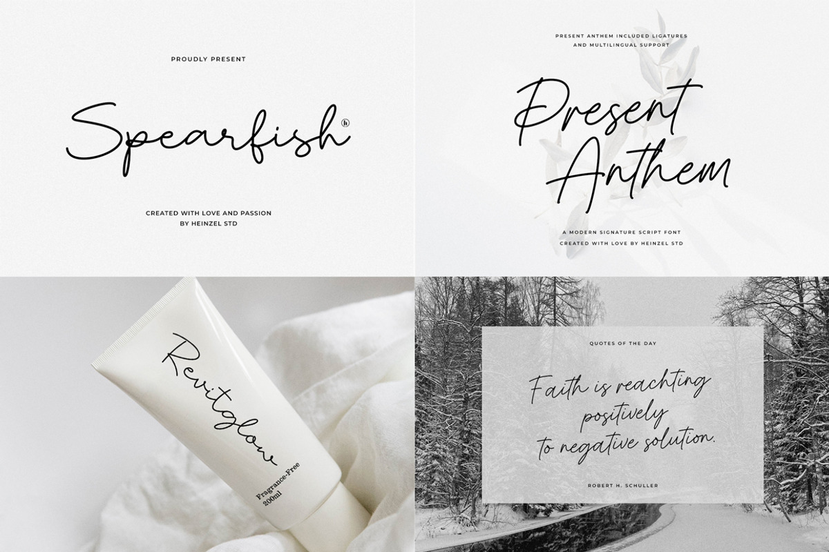Premium Font Bundle Sale, a Script Font by Heinzel Std (Photo 7 of 10)