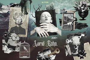 Lurid Echo. Eerie Collage Pack, an Object Graphic by Anastasiia VNSK