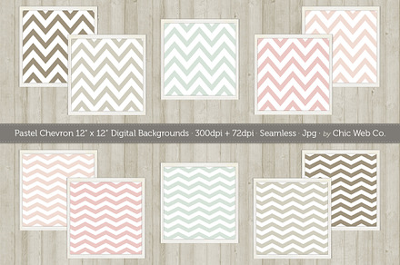 10 Chevron Seamless Web Patterns