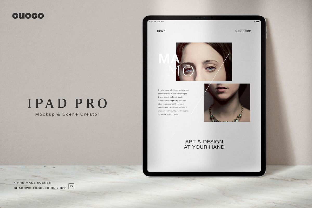 Ipad Pro Mockup Kit, an iPad Mockup by Cuoco (Photo 1 of 10)