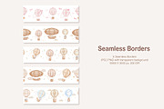Hot Air Balloon Baby Animal Clipart, an Animal Illustration by ElenaPlatovaArt (Thumbnail 9 of 11)