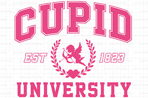 Cupid University Svg-Cute Valentine