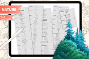 PROCREATE LANDSCAPE KIT & TUTORIAL, a Brush Add-On by AlexandraArt (Thumbnail 3 of 13)