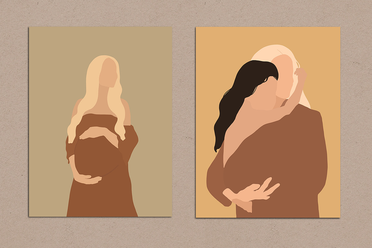 Mother's Love Abstract Posters, a Decorative Illustration by Miracles Everywhere (Photo 5 of 6)
