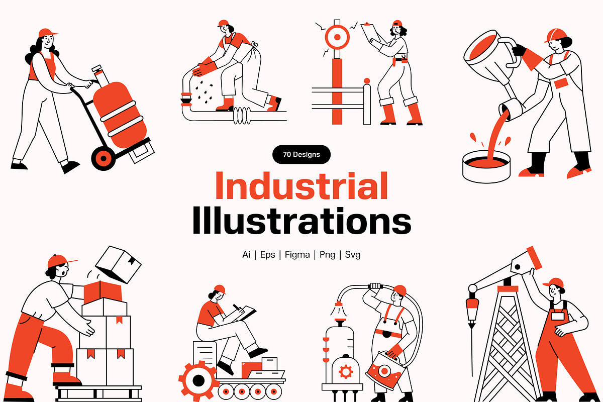 Industrial Illustrations Art, a Person Illustration by Vectors Market (Photo 1 of 10)