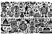 Vintage Gecko Folk Art, a Decorative Illustration by devastd (Thumbnail 5 of 27)