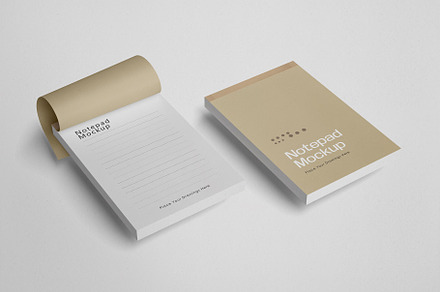 Notepad Mockup Set, Sketchbook, a Books & Magazine Mockup by Tahtagraphic
