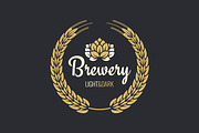 Beer Label Vintage Design Background, an Object Illustration by PushLogo (Thumbnail 2 of 3)