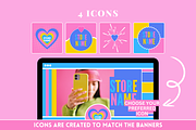 Colorful Social Media Banners, a Social Media Template by SunshineStudioBoutique (Thumbnail 7 of 9)