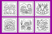 Anxiety Relief Coloring Pages, a Decorative Illustration by Design Station (Thumbnail 2 of 4)