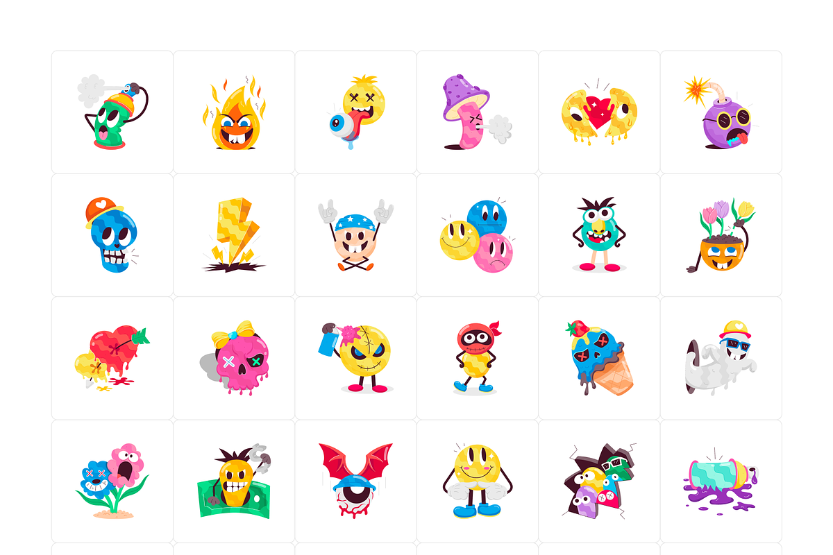 Animated Graffiti Art Stickers, an Emoji Icon by Vectors Market (Photo 5 of 7)