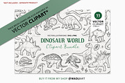 33 Dinosaur World Procreate Stamps, a Shape Add-On by MadliArt (Thumbnail 4 of 4)