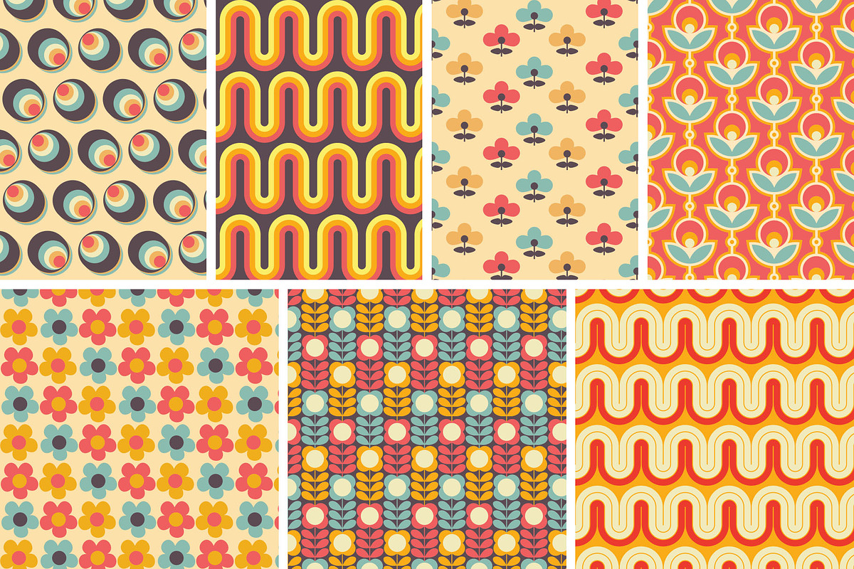 1970s Collage Art Pack, a Background Graphic by Pulpixel Design (Photo 5 of 12)