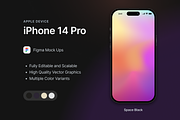 iPhone 14 Pro Figma Mock Up Template, an iPhone Mockup by UI Plug (Thumbnail 1 of 3)