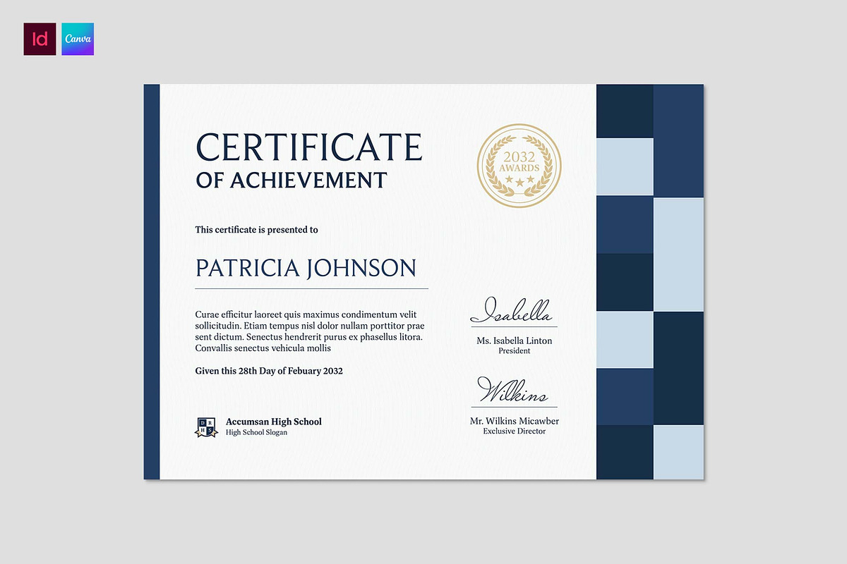 Certificate & Award Template, a Stationery Template by BrandPacks (Photo 1 of 4)