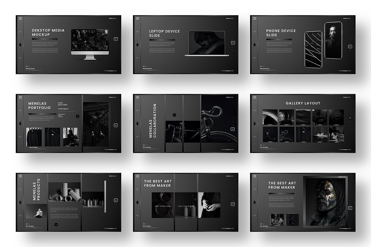 Menelas - Business Google Slide, a Presentation Template by Dens Creative Studio (Photo 4 of 6)